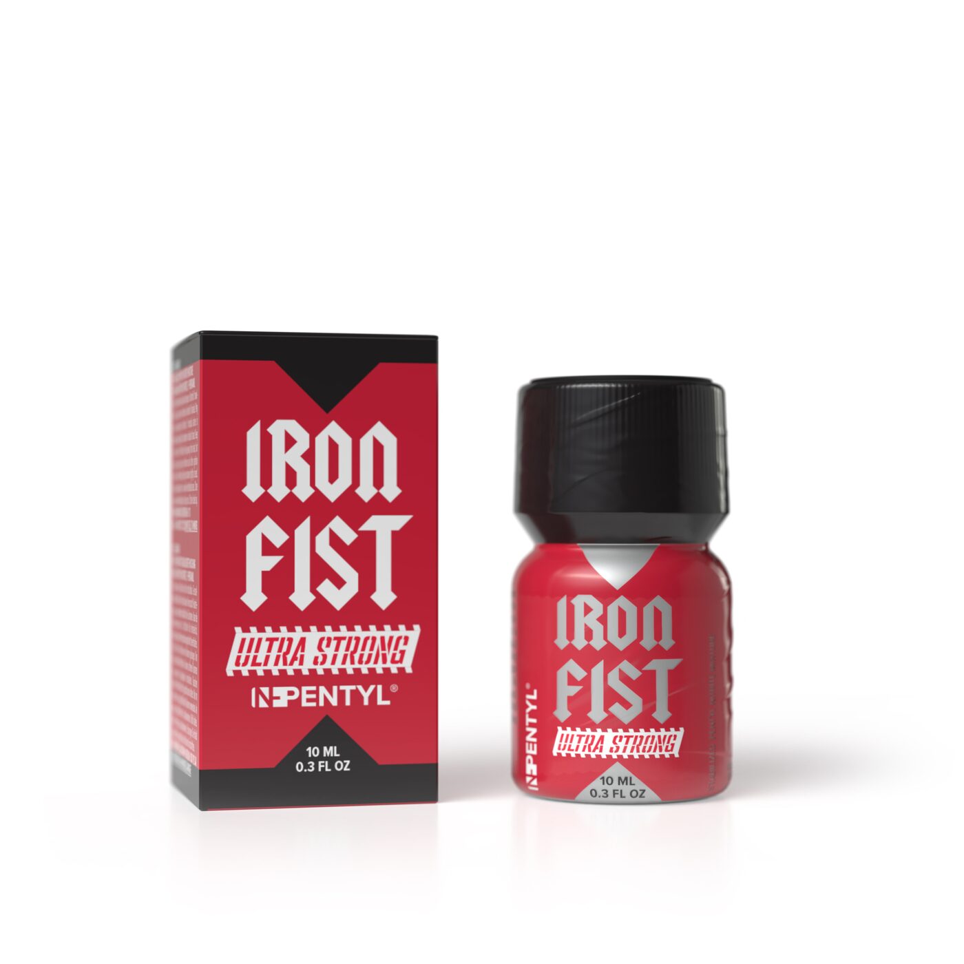 Iron Fist Ultra Strong 10ML, Iron Fist Ultra Strong 24ml, flacon aluminium rouge, n-pentyl nitrite, PWD Factory